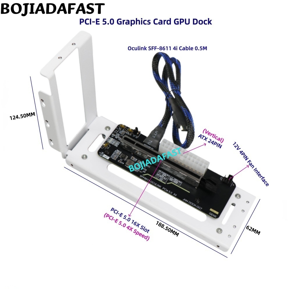 Carte adaptateur PCI-E 5.0 16X - Oculink Egpu Dock Graphics Card avis et prix