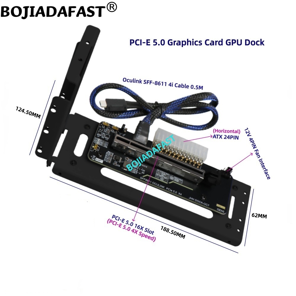 Carte adaptateur PCI-E 5.0 16X - Oculink Egpu Dock Graphics Card avis et prix
