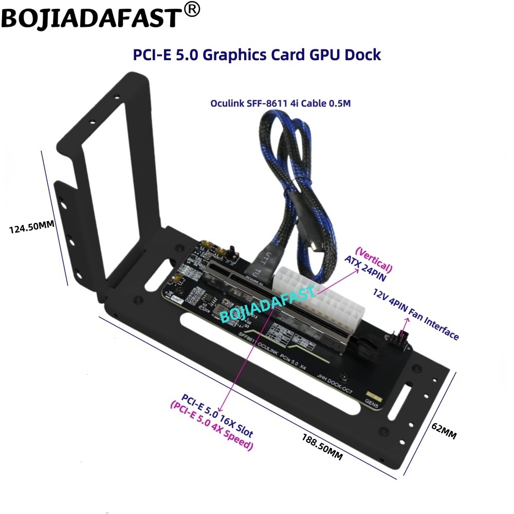 Carte adaptateur PCI-E 5.0 16X - Oculink Egpu Dock Graphics Card avis et prix